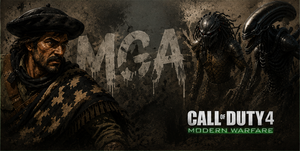 Gaucho MGA junto a Predator y Alien